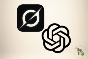 Logos of Grok 3 and ChatGPT side-by-side.